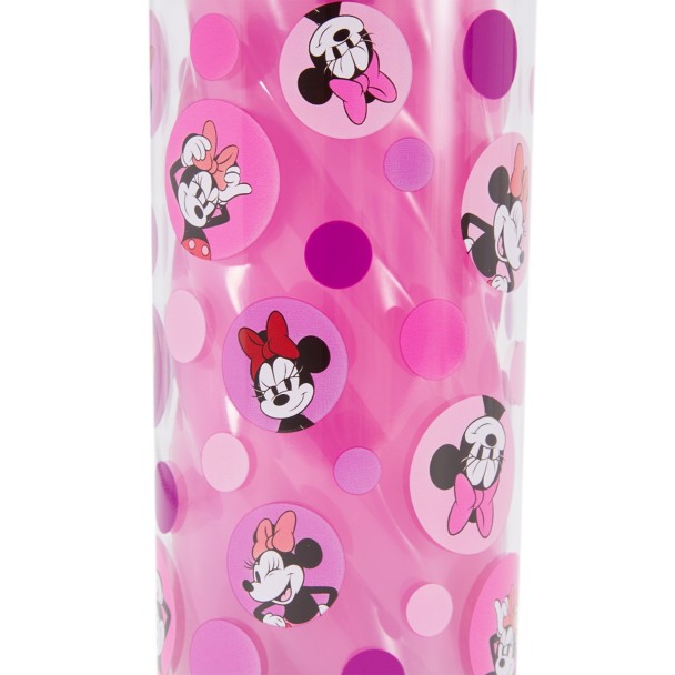 Minnie Mouse Water Bottle with Built-In Straw