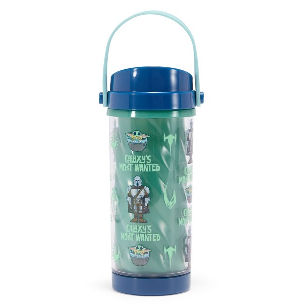 The Mandalorian and Grogu Water Bottle with Built-In Straw - Star Wars