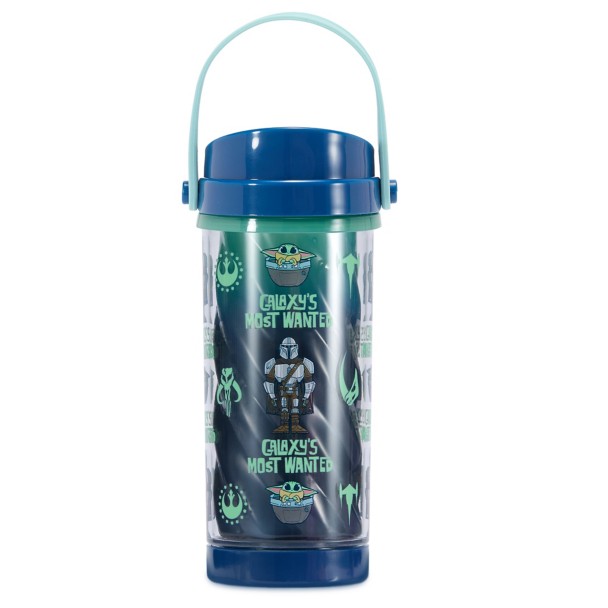 The Mandalorian and Grogu Water Bottle with Built-In Straw - Star Wars