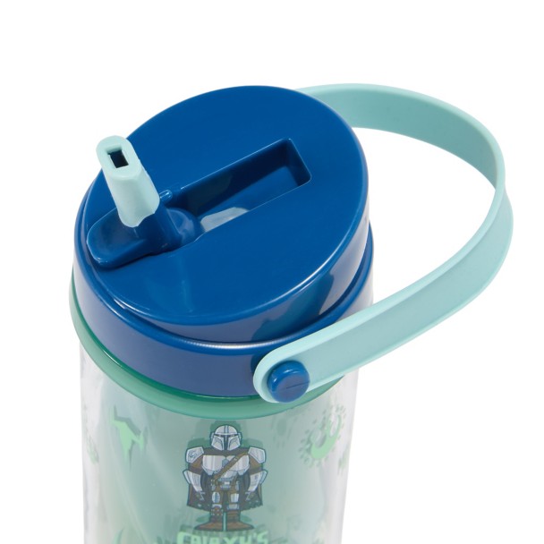 The Mandalorian and Grogu Water Bottle with Built-In Straw - Star Wars