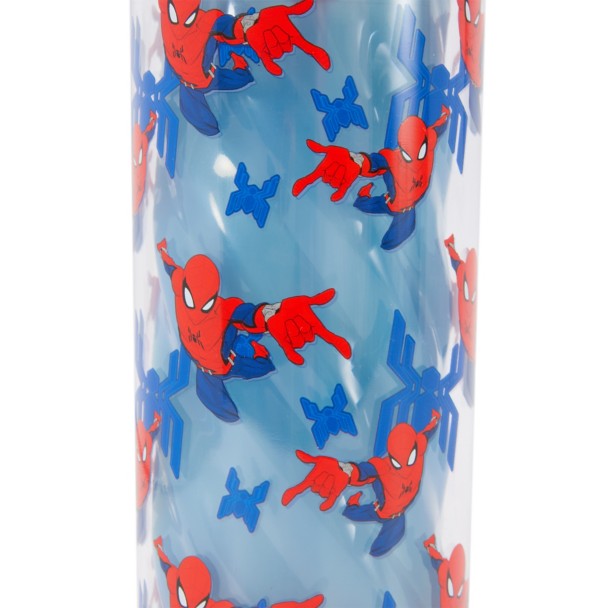 Spider-Man Water Bottle with Built-In Straw
