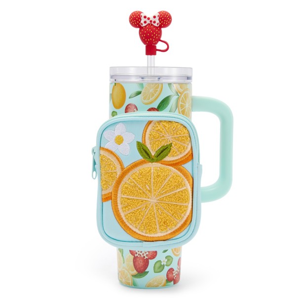 Daisy Duck 30 oz. Stainless Steel Travel Tumbler with Straw plus Zip Case