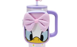 Daisy Duck 30 oz. Stainless Steel Travel Tumbler with Straw plus Zip Case