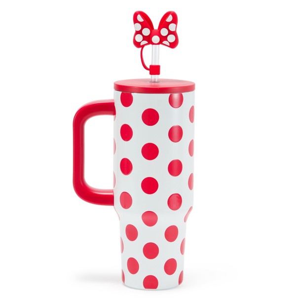 Minnie Mouse 30 oz. Stainless Steel Travel Tumbler with Straw plus Zip Case