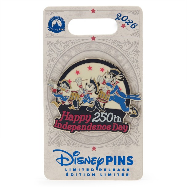Mickey Mouse and Friends ''Happy 250th Independence Day'' 4th of July 2026 Pin - Limited Release