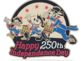 Mickey Mouse and Friends ”Happy 250th Independence Day” 4th of July 2026 Pin – Limited Release