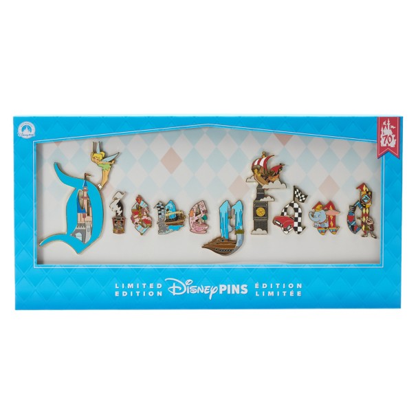 Disneyland 70th Anniversary Vault Collection Boxed Pin Set - Limited Edition