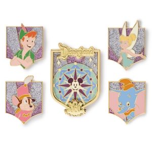 Disneyland 70th Anniversary Vault Collection Pin Set 4 - Limited Edition