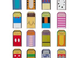 Disney Character Trash Bins Mystery Pin Pouch – 5-Pc.