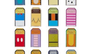Disney Character Trash Bins Mystery Pin Pouch – 5-Pc.