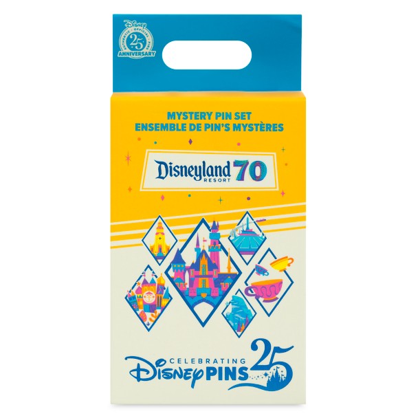 Disneyland 70th Anniversary Mystery Pin Blind Pack - 2-Pc.