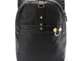 Mickey Mouse Icon Simulated Leather Flair Backpack here now