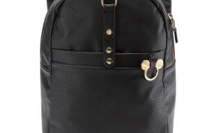 Mickey Mouse Icon Simulated Leather Flair Backpack here now