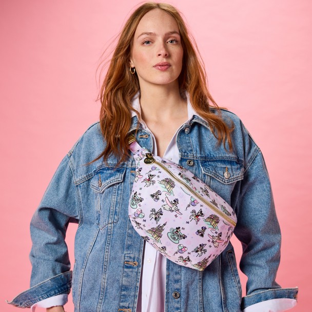 Mickey and Minnie Mouse in the Parks Jumbo Belt Bag by Stoney Clover Lane