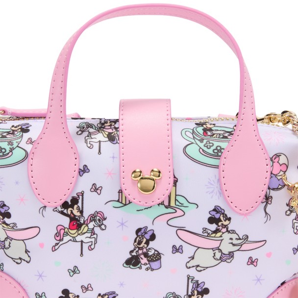 Mickey and Minnie Mouse in the Parks Mini Pouchette Bag by Stoney Clover Lane
