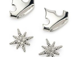 Disney Princess Tiara and Star Stud Earrings Set