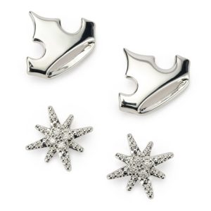 Disney Princess Tiara and Star Stud Earrings Set