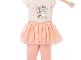 Minnie Mouse and Daisy Duck 1st Birthday Bodysuit and Skirt with Leggings Set for Baby – Buy Online Now
