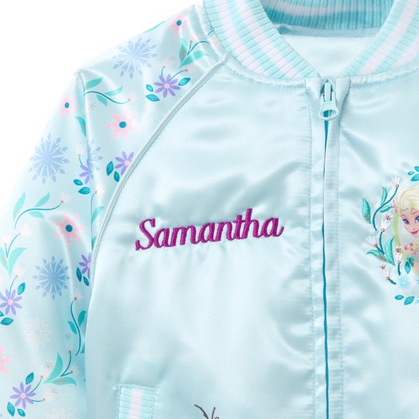 Anna and Elsa Bomber Jacket for Girls - Frozen - Personalized