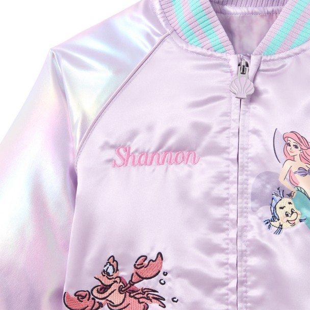 Ariel Bomber Jacket for Girls - The Little Mermaid - Personalized