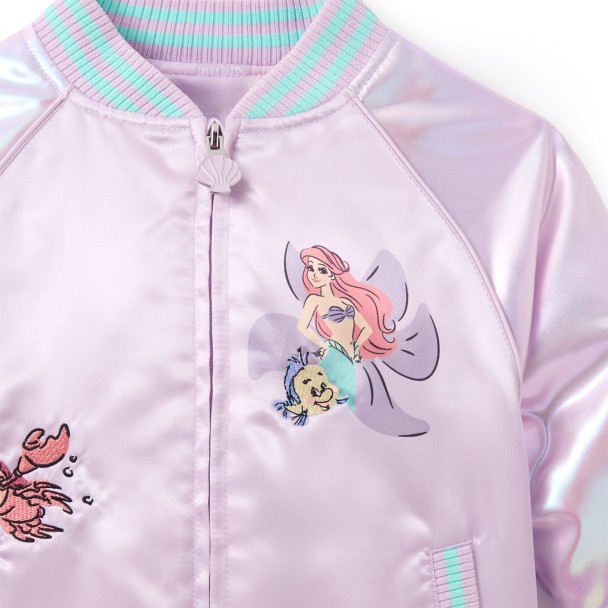 Ariel Bomber Jacket for Girls - The Little Mermaid - Personalized