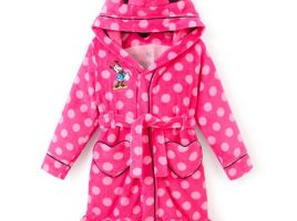 Minnie Mouse Polka Dot Robe for Kids is available online for purchase