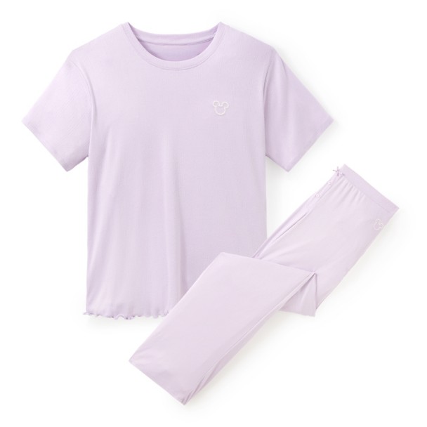 Mickey Mouse Icon Pointelle T-Shirt and Pants Sleep Set for Women
