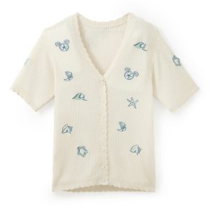 Mickey Mouse Icon Knit Button Down Top for Adults by Her Universe