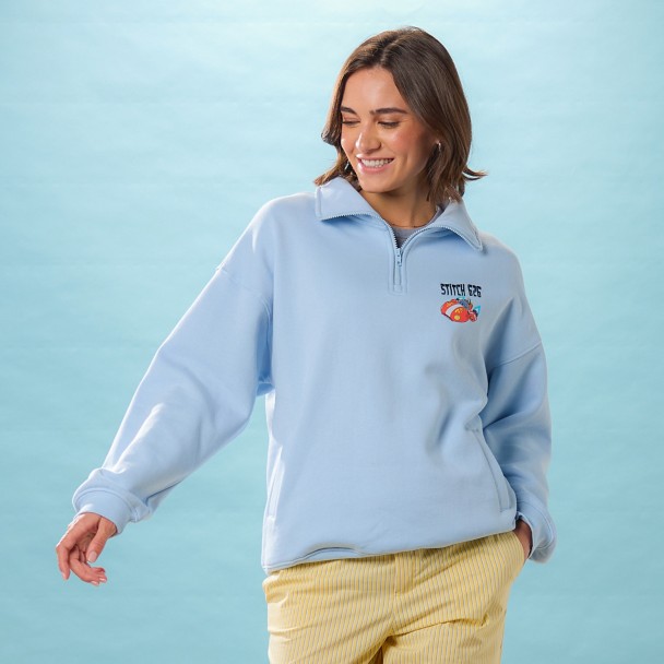 Stitch 1/4 Zip Pullover for Men - Lilo & Stitch