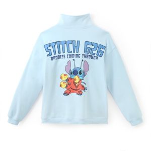 Stitch 1/4 Zip Pullover for Men - Lilo & Stitch