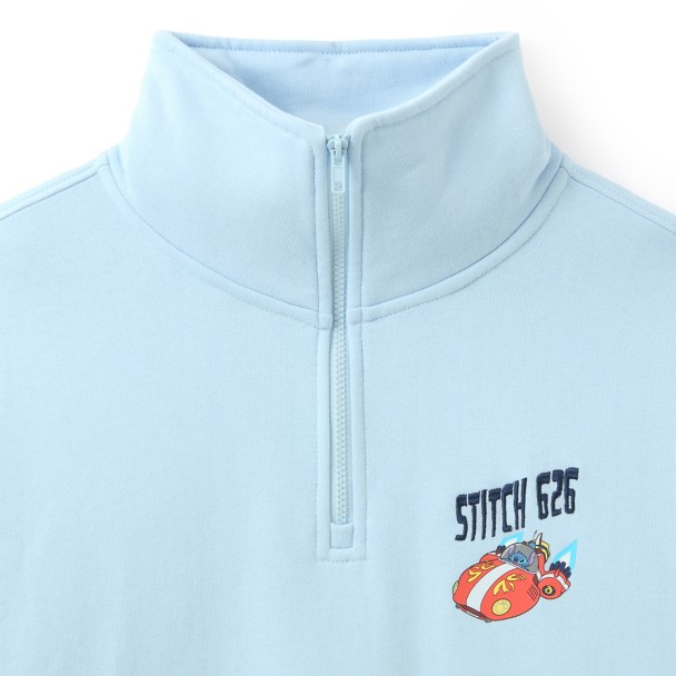 Stitch 1/4 Zip Pullover for Men - Lilo & Stitch