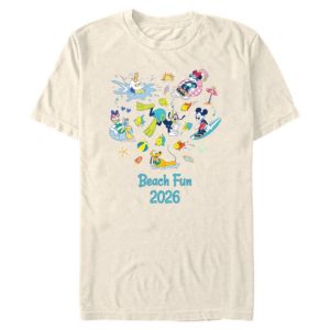 Mickey Mouse and Friends Beach Fun T-Shirt for Adults - Customized | Disney Store