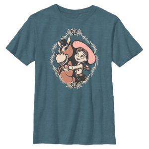 Toy Story 5 Sheriff Jessie Hugging Bullseye T-Shirt - Customized | Disney Store