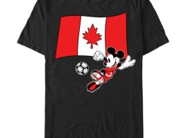 Mickey Mouse Soccer with Canada Flag T-Shirt – Customized | Disney Store