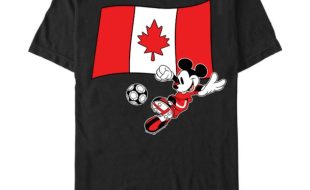 Mickey Mouse Soccer with Canada Flag T-Shirt – Customized | Disney Store
