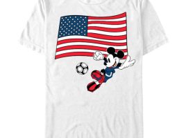 Mickey Mouse Soccer with America USA Flag T-Shirt – Customized | Disney Store
