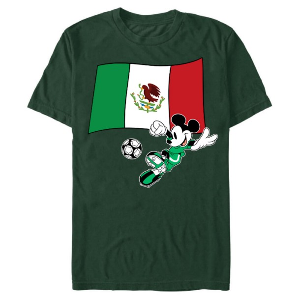 Mickey Mouse Soccer with Mexico Flag Futbol T-Shirt - Customized | Disney Store
