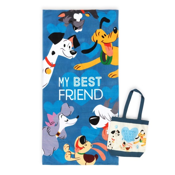 Disney Dogs Beach Towel and Tote Bag Set