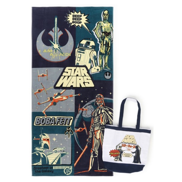 Star Wars Retro Comic Book Towel and Tote Bag Set