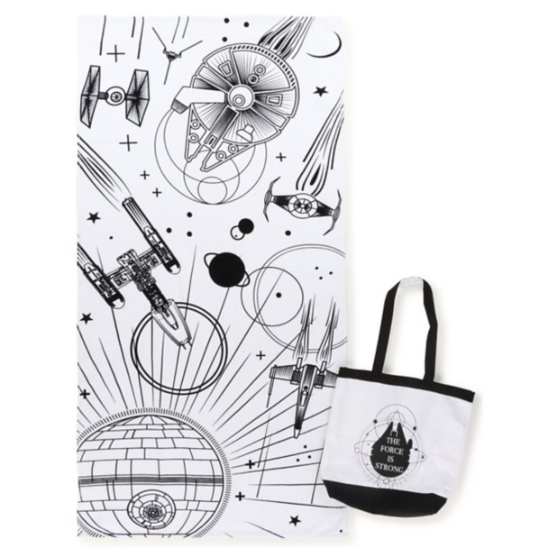 Star Wars Vehicles Beach Towel and Tote Bag Set