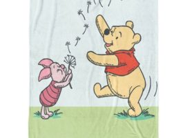 Winnie the Pooh and Piglet Plush Throw Blanket