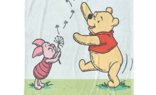 Winnie the Pooh and Piglet Plush Throw Blanket