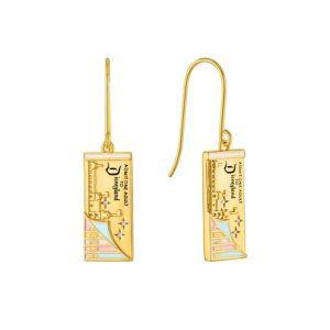 Disneyland Ticket Book Earrings by Rebecca Hook