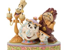 Mrs. Potts Chip Lumiere and Cogsworth ”The Heart of the Castle” Figure by Jim Shore – Beauty and the Beast – Get It Here