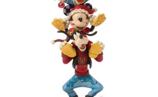 Mickey Mouse and Friends ”A Holiday Pile Up” Figure by Jim Shore now available