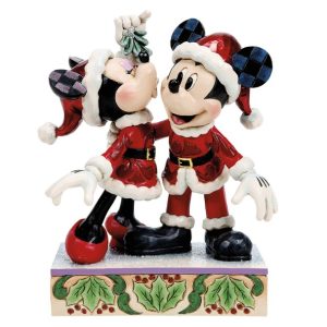 Mickey and Minnie Mouse ''Mistletoe Moments'' Figure by Jim Shore