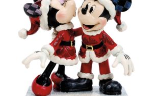 Mickey and Minnie Mouse ”Mistletoe Moments” Figure by Jim Shore is available online