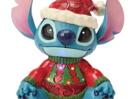 Stitch ”Feeling Jolly and a Little Naughty” Light-Up Figure by Jim Shore – Lilo & Stitch here now