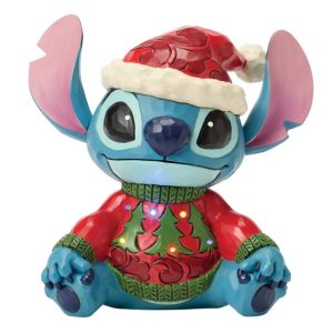 Stitch ''Feeling Jolly and a Little Naughty'' Light-Up Figure by Jim Shore - Lilo & Stitch