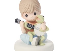 Kermit and Boy ”Music is What Friendship Sounds Like” Figure by Precious Moments – The Muppets – Purchase Online Now